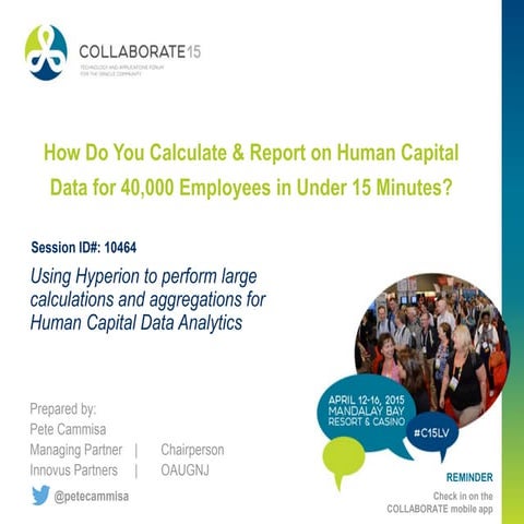 How Do You Calculate and Report on Human Capital Data for 40,000 Employees in...