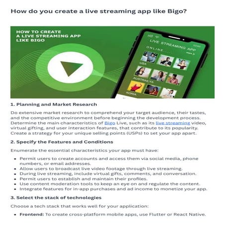 How Can I Make a Bigo-Like Live Streaming App?