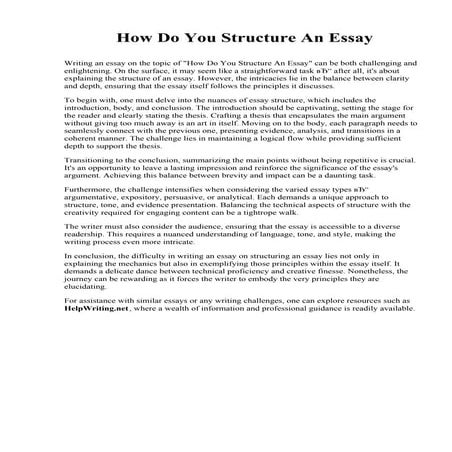How Do You Structure An Essay.pdf
