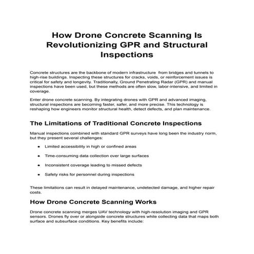 How Drone Concrete Scanning Is Revolutionizing GPR and Structural ...