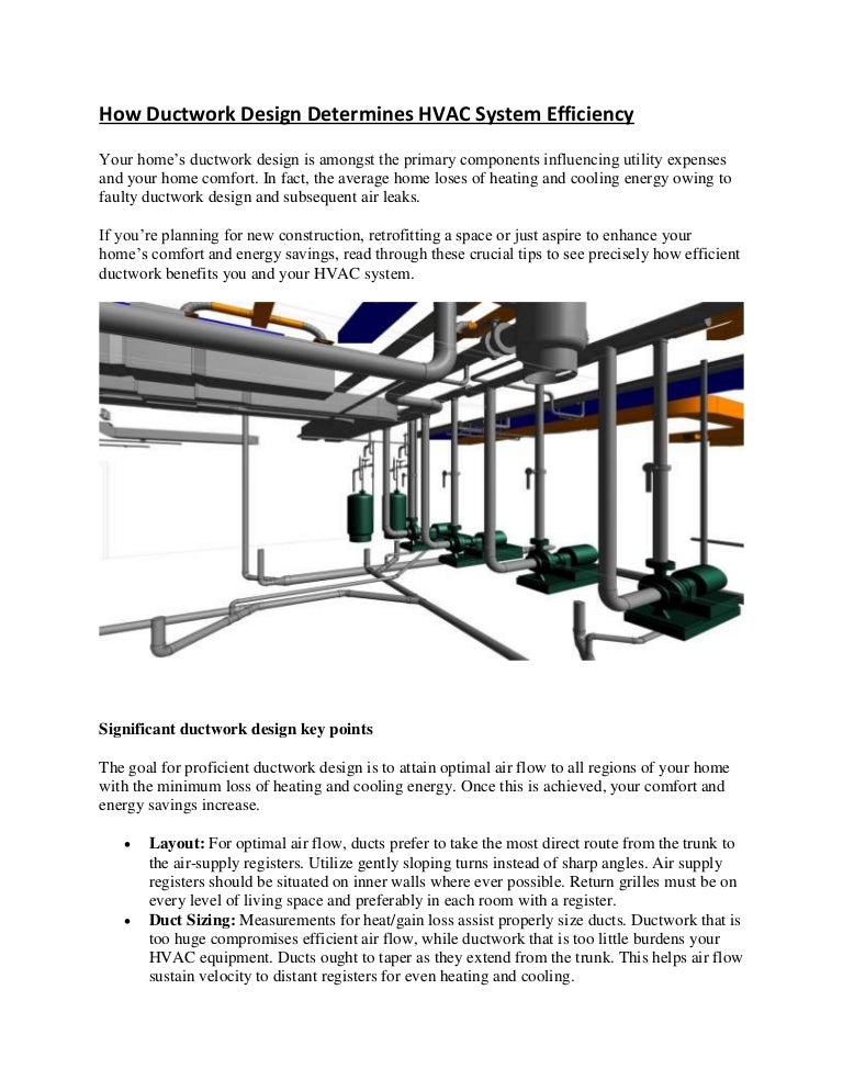 How ductwork design determines hvac system efficiency