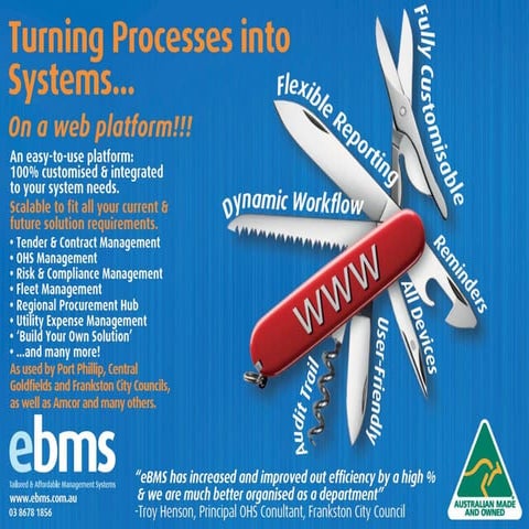 How eBMS can help you