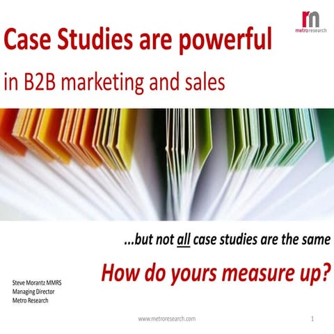 Generate new business with effective case studies