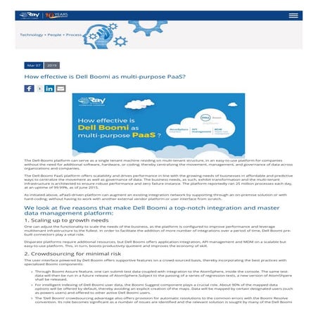 How effective is Dell Boomi as multi-purpose PaaS