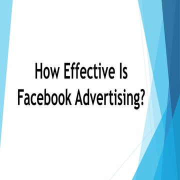 Facebook Advertisement Definition | PPTX