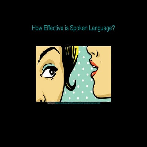 How effective is spoken language?
