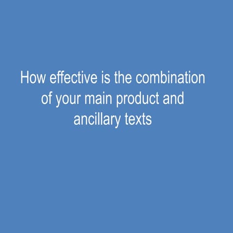 How effective is the combination of your main