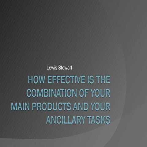 How effective is the combination of your main1