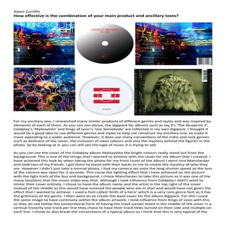 How effective is the combination of your main product and ancillary texts?