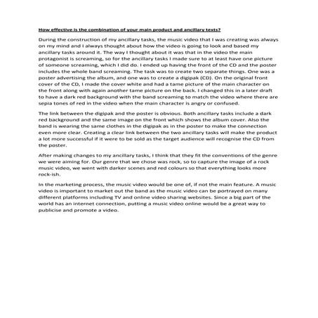 How effective is the combination of your main product and ancillary texts