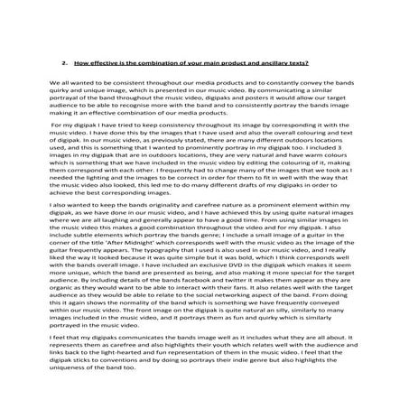 How effective is the combination of your main product and ancillary texts