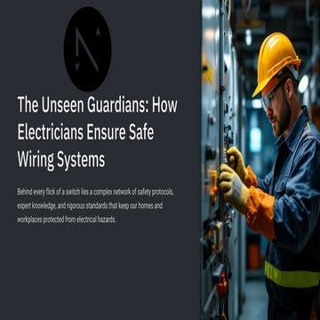 The Unseen Guardians: How Electricians Ensure Safe Wiring Systems and ...