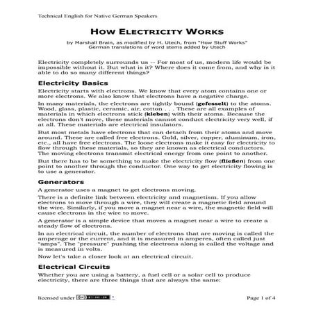 How Electricity Works