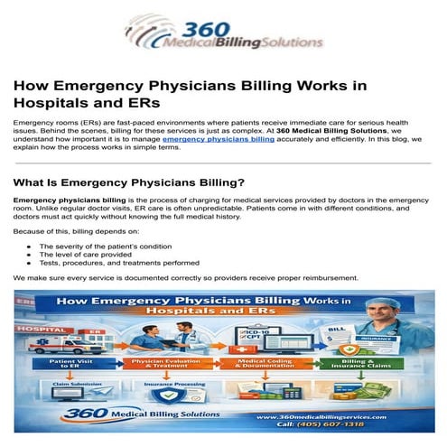 Comprehensive Guide to Emergency Physicians Billing in Hospitals and ...