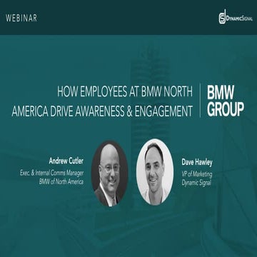 How Employees at BMW NA Drive Awareness & Engagement