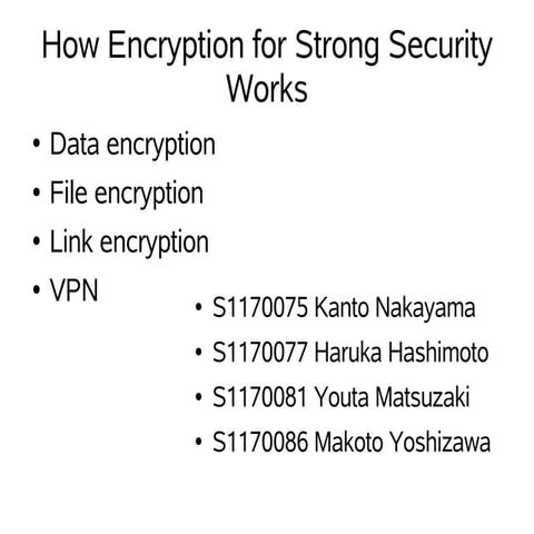 How Encryption For Strong Security Works