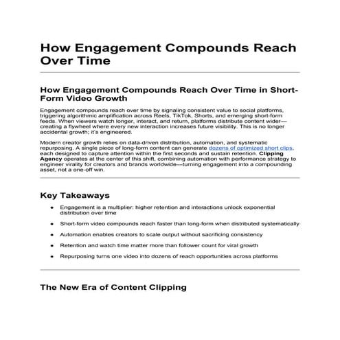 How Engagement Compounds Reach Over Time.docx