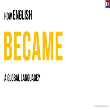 How english became a global language