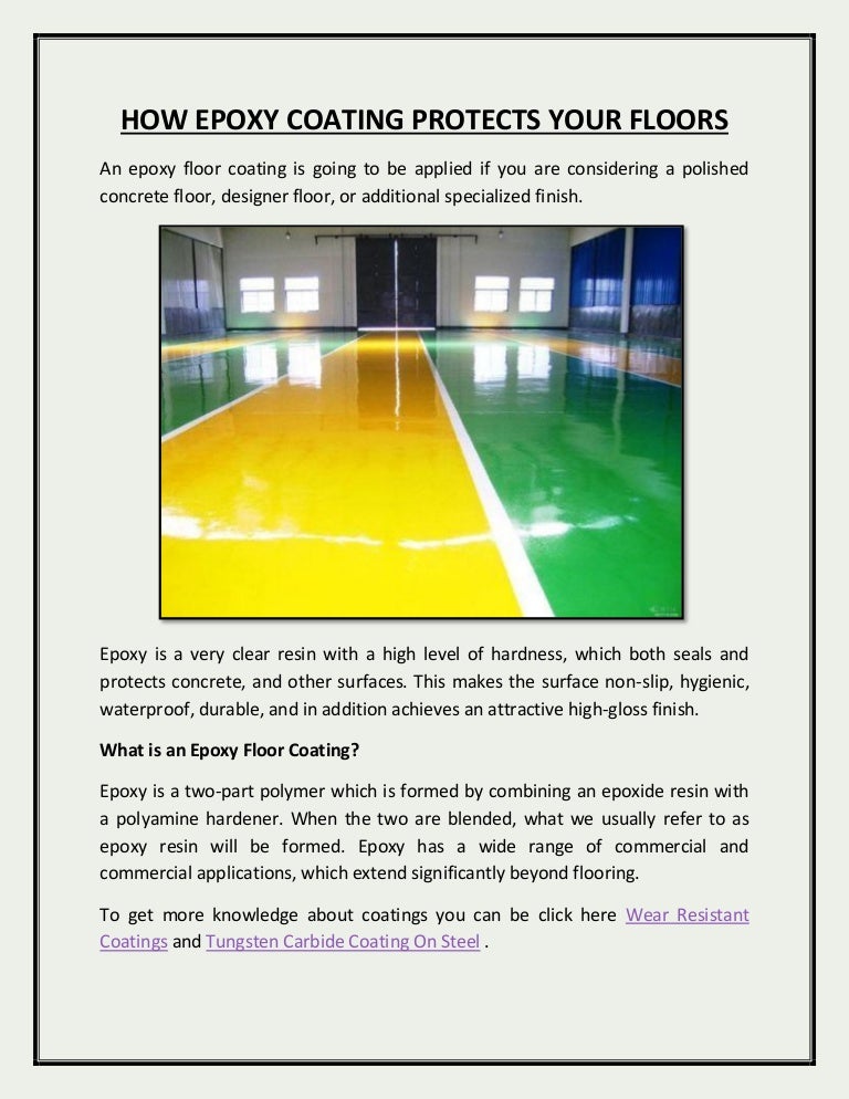 How Epoxy Coating Can Protect Floor Docx