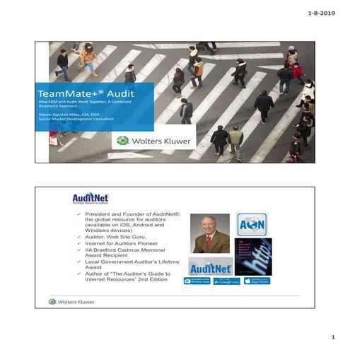 How ERM and audit work together, a combined assurance approach 