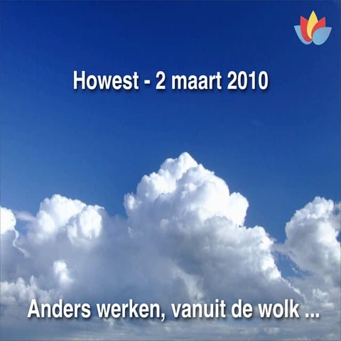 Howest presentation "Cloud computing"