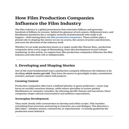 How Film Production Companies Influence the Film Industry (2).pdf