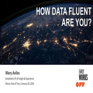 How fluently do you speak data