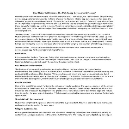How Flutter Will Improve The Mobile App Development Process.pdf