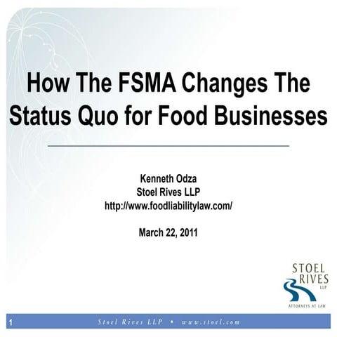 How FSMA Changes The Status Quo For Food Businesses