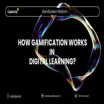 How Gamification Works in Digital Learning? | PDF