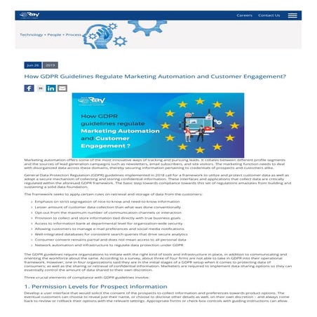 How GDPR Guidelines Regulate Marketing Automation and Customer Engagement