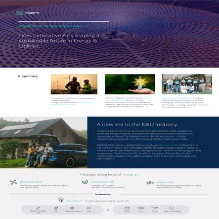 How Generative AI is shaping a sustainable future in Energy & Utilities