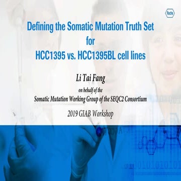 How giab fits in the rest of the world   seqc2 tumor normal