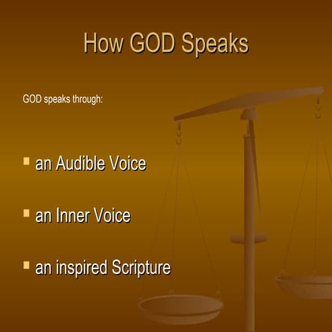 How GOD Speaks by Kwame Payne