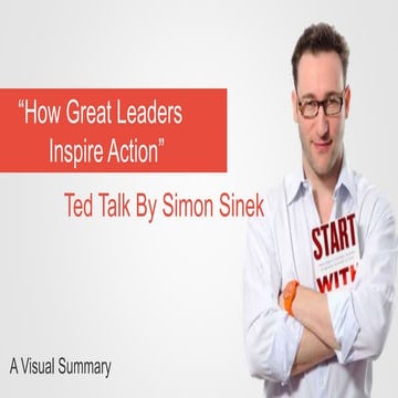 How great leaders inspire action by Simon Sinek - a visual summary