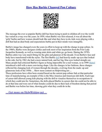 How Has Barbie Changed Pop Culture