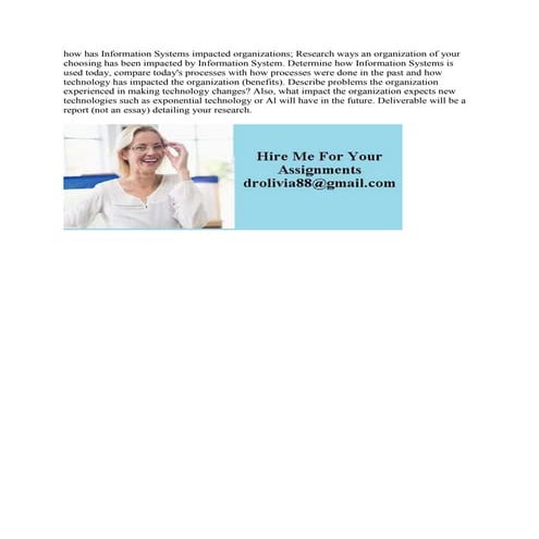 how has Information Systems impacted organizations- Research ways an o.docx