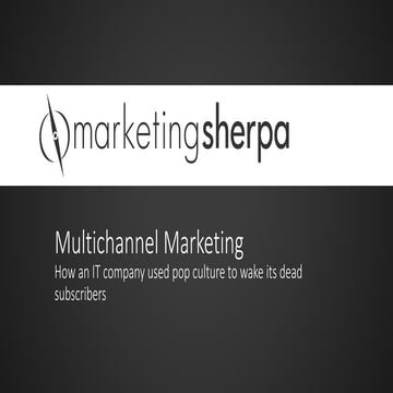 Multichannel Marketing: How to leverage the zombie apocalypse for an award wi...