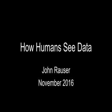 How Humans See Data