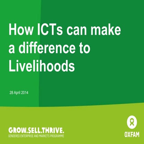How ic ts can make a difference to livelihoods av3 no effects