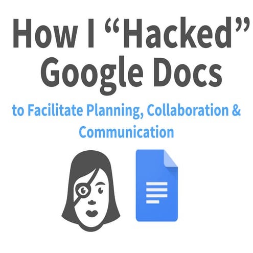 How I Hacked Google Docs To Facilitate Planning, Collaboration, and Communica...