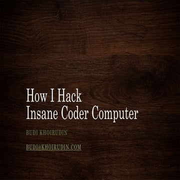 How i hacked programer computer