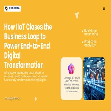 How IIoT Closes the Business Loop to Power End-to-End Digital Transformation
