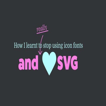 How i learned to stop using icon fonts and love svg (again)
