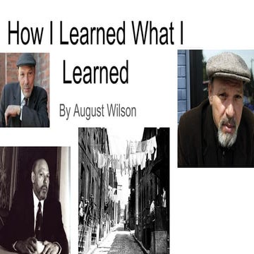 How i learned what i learned | PPT