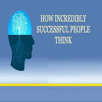 How Incredibly Successful People Think by Meiko S. Patton