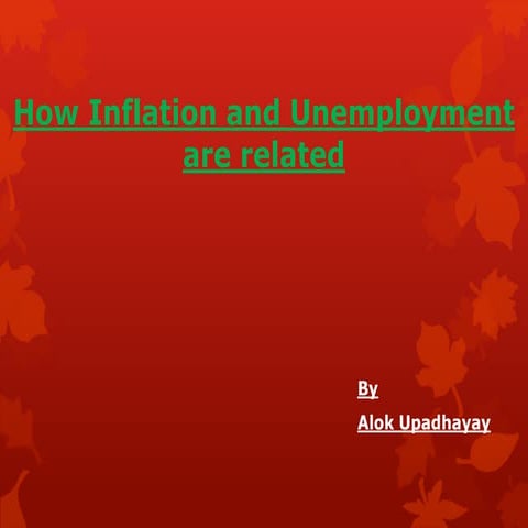 How inflation and unemployment are related