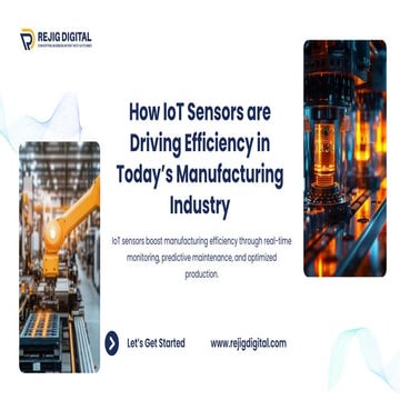 IoT Sensors in Manufacturing: Enhancing Productivity, Quality, and Efficiency