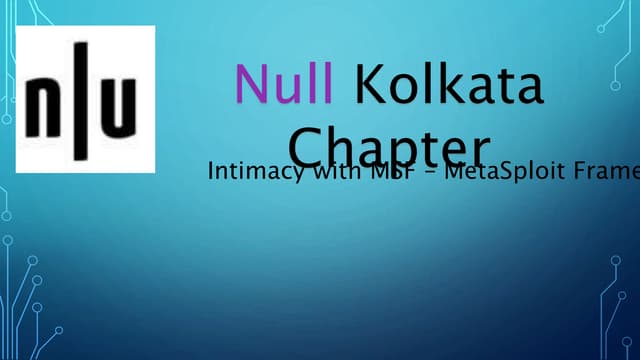 Intimacy with MSF - Metasploit Framework