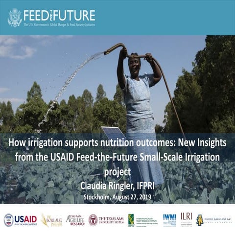 How irrigation supports nutrition outcomes- New Insights from the USAID Feed-...
